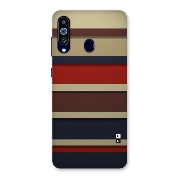 Elegant Stripes Pattern Back Case for Galaxy A60