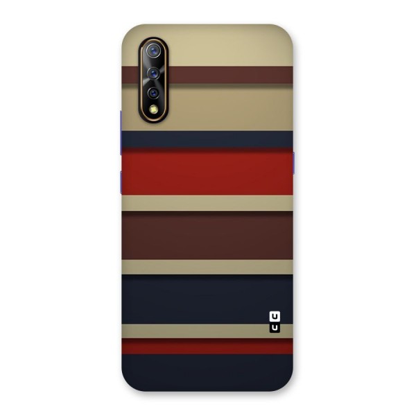 Elegant Stripes Pattern Back Case for Vivo S1