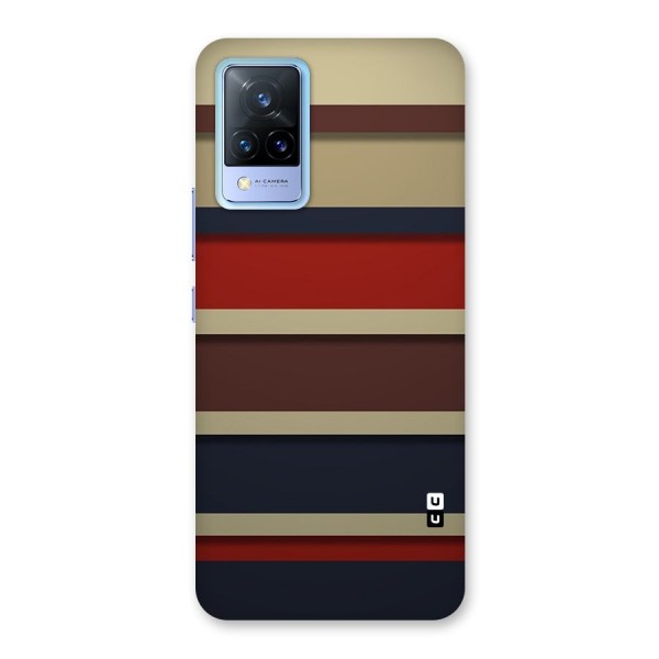 Elegant Stripes Pattern Back Case for Vivo V21 5G