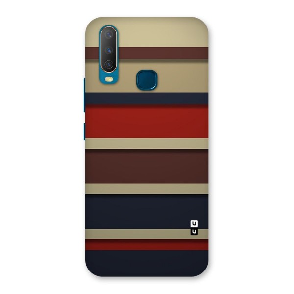 Elegant Stripes Pattern Back Case for Vivo Y15