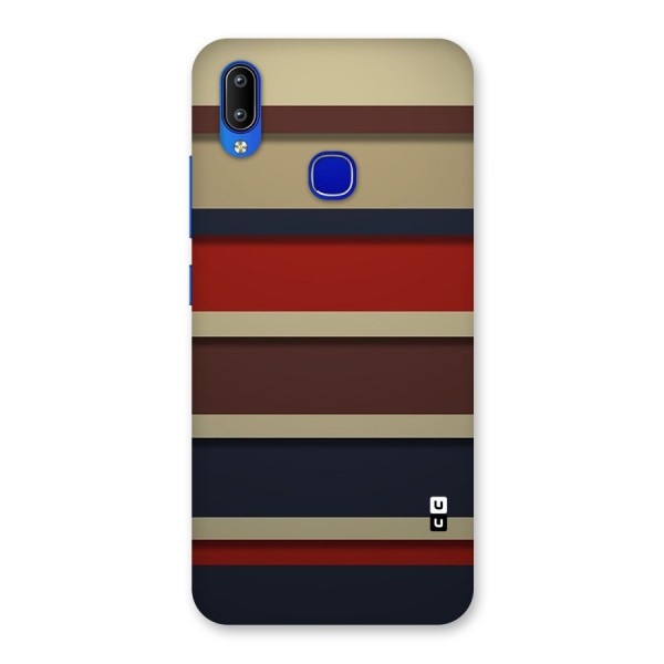 Elegant Stripes Pattern Back Case for Vivo Y91