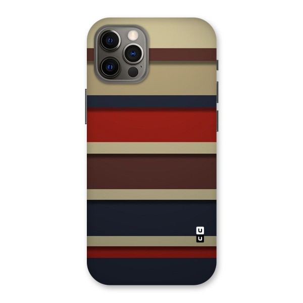 Elegant Stripes Pattern Back Case for iPhone 12 Pro