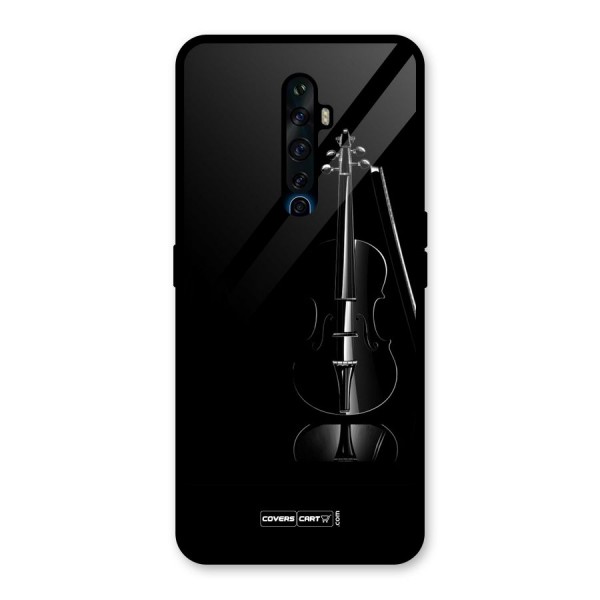 Elegant Violin Glass Back Case for Oppo Reno2 Z