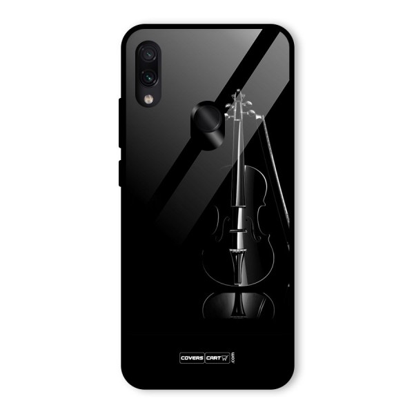 Elegant Violin Glass Back Case for Redmi Note 7