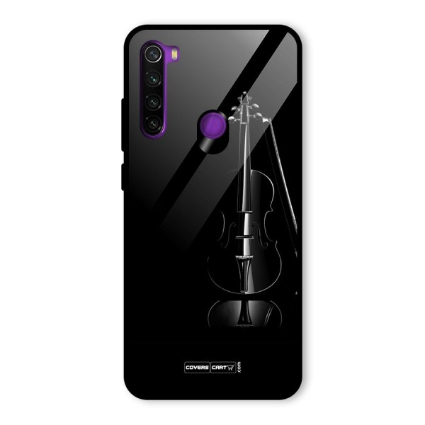 Elegant Violin Glass Back Case for Redmi Note 8