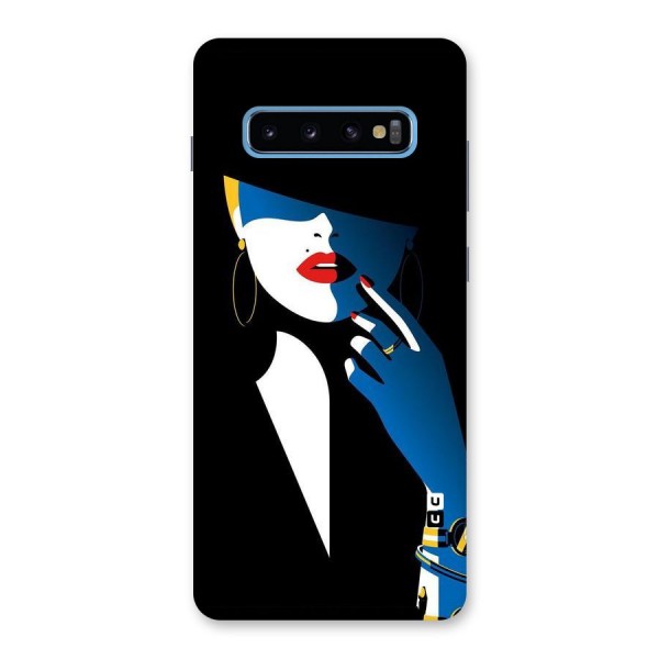 Elegant Woman Back Case for Galaxy S10 Plus