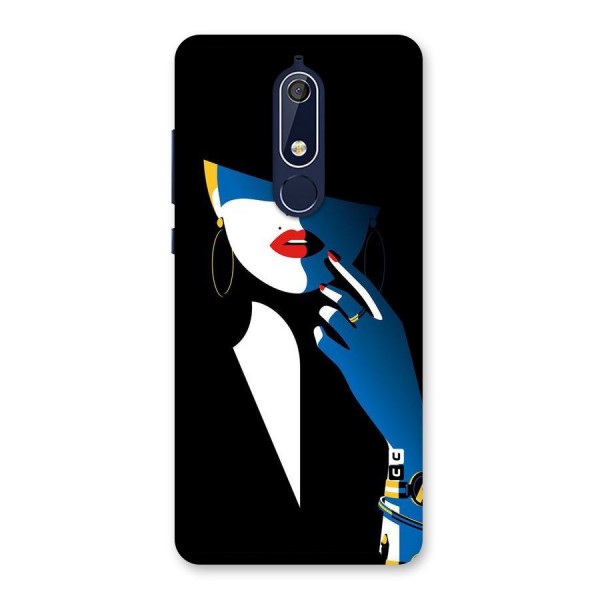 Elegant Woman Back Case for Nokia 5.1