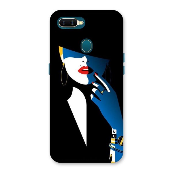 Elegant Woman Back Case for Oppo A12