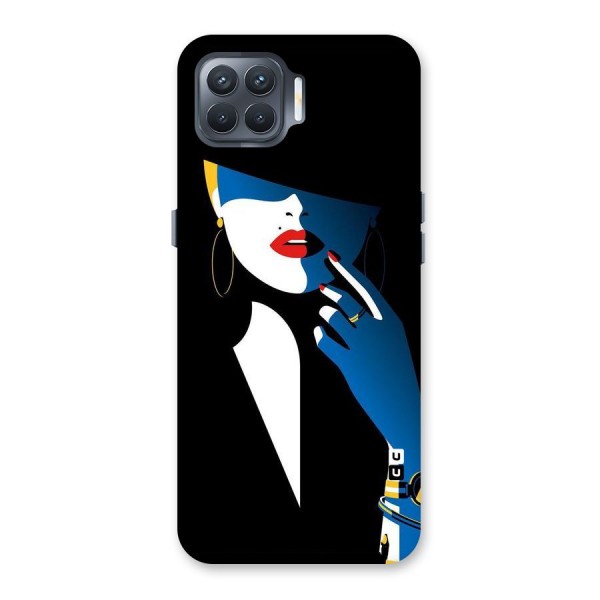 Elegant Woman Back Case for Oppo F17 Pro