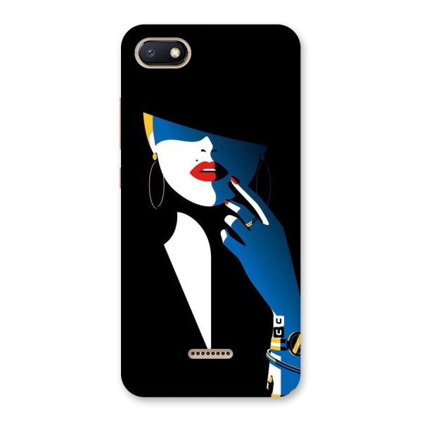 Elegant Woman Back Case for Redmi 6A