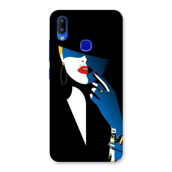 Elegant Woman Back Case for Vivo Y91