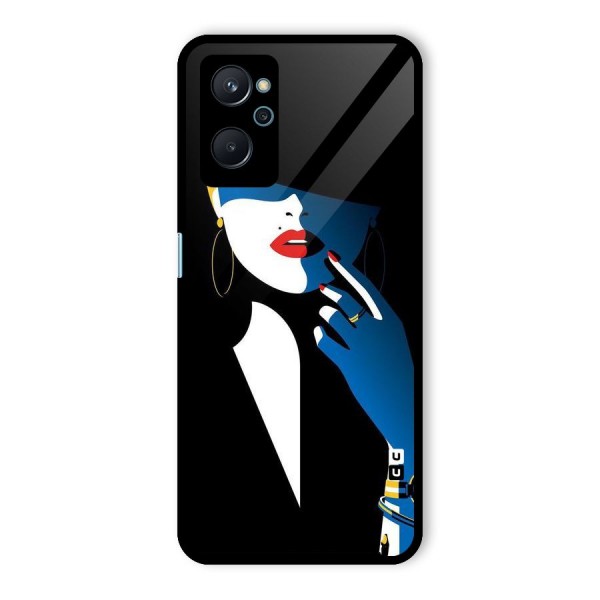 Elegant Woman Glass Back Case for Realme 9i