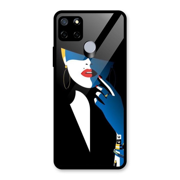 Elegant Woman Glass Back Case for Realme C12