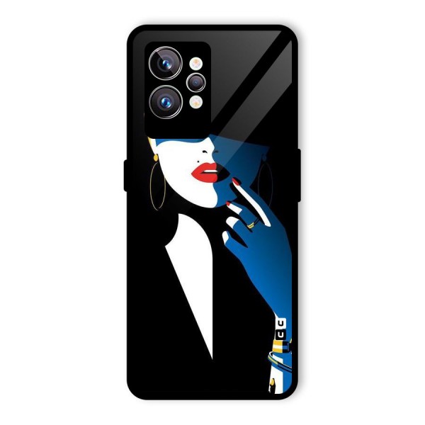 Elegant Woman Glass Back Case for Realme GT2 Pro