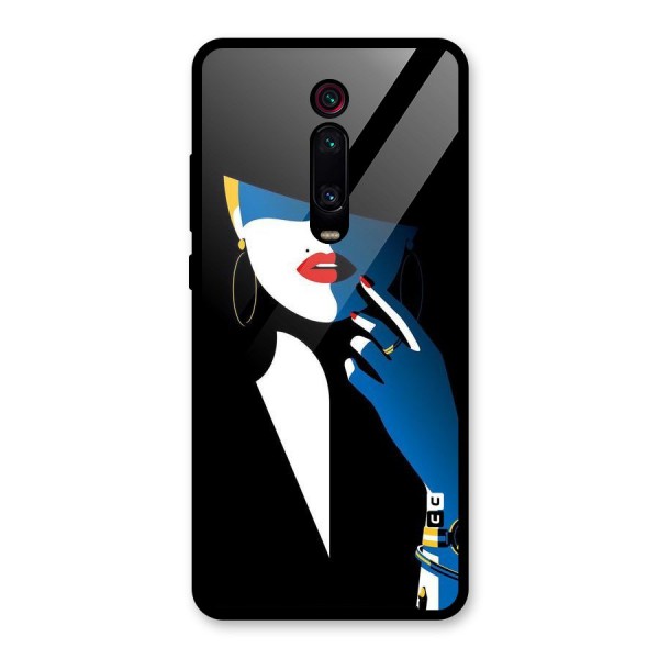 Elegant Woman Glass Back Case for Redmi K20