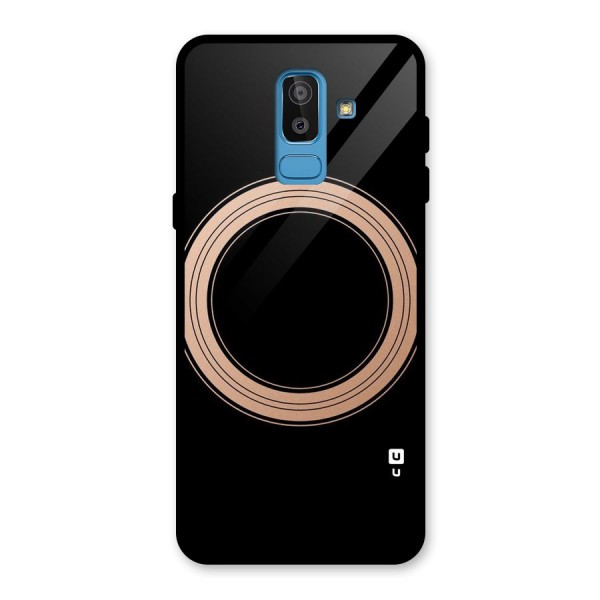 Elite Circle Glass Back Case for Galaxy J8