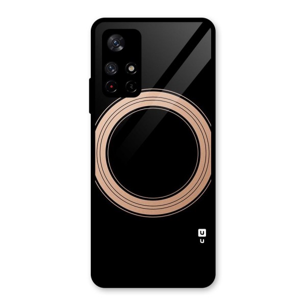 Elite Circle Glass Back Case for Redmi Note 11T 5G