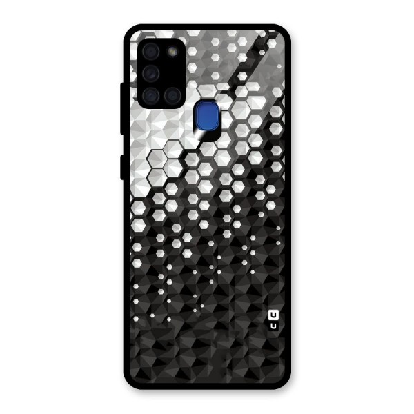 Elite Hexagonal Glass Back Case for Galaxy A21s