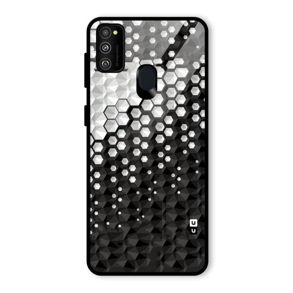 Elite Hexagonal Glass Back Case for Galaxy M21