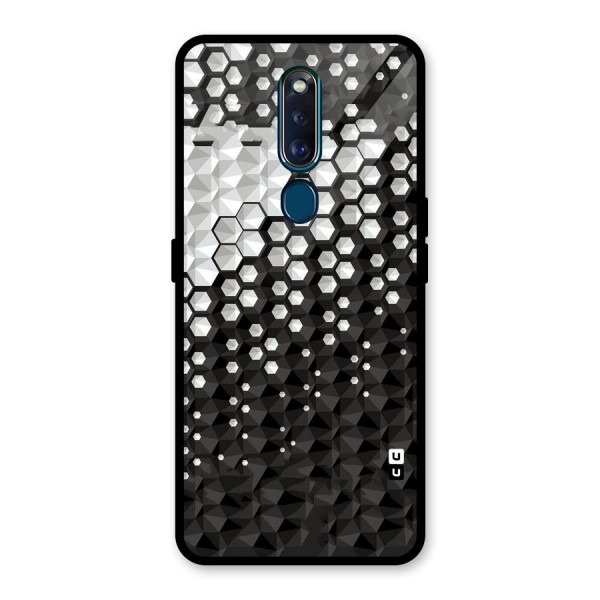 Elite Hexagonal Glass Back Case for Oppo F11 Pro