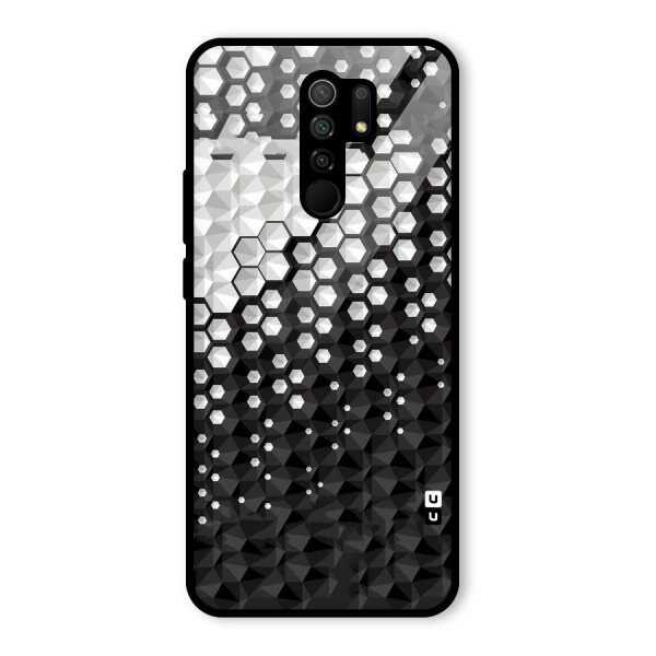 Elite Hexagonal Glass Back Case for Redmi 9 Prime