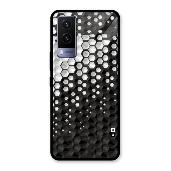 Elite Hexagonal Glass Back Case for Vivo V21e 5G