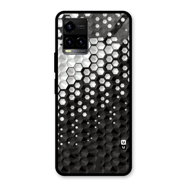 Elite Hexagonal Glass Back Case for Vivo Y21 2021