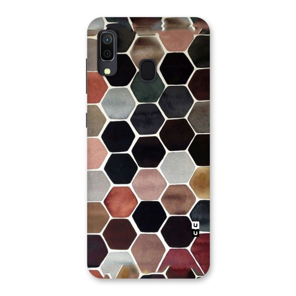 Elite Pastel Hexagons Back Case for Galaxy A20