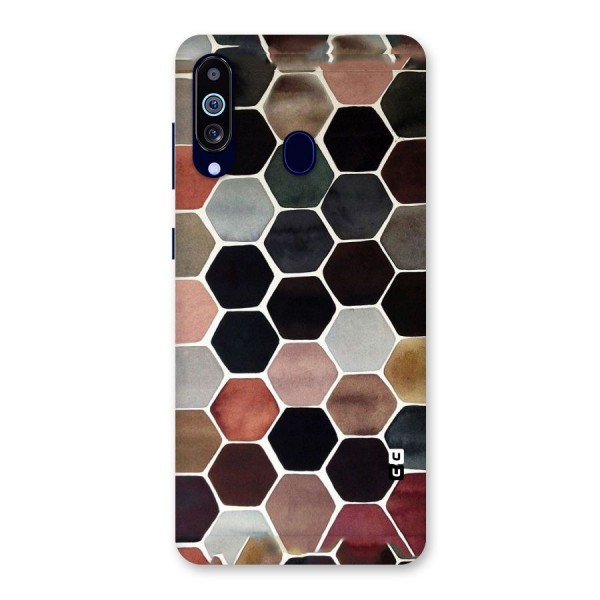 Elite Pastel Hexagons Back Case for Galaxy A60