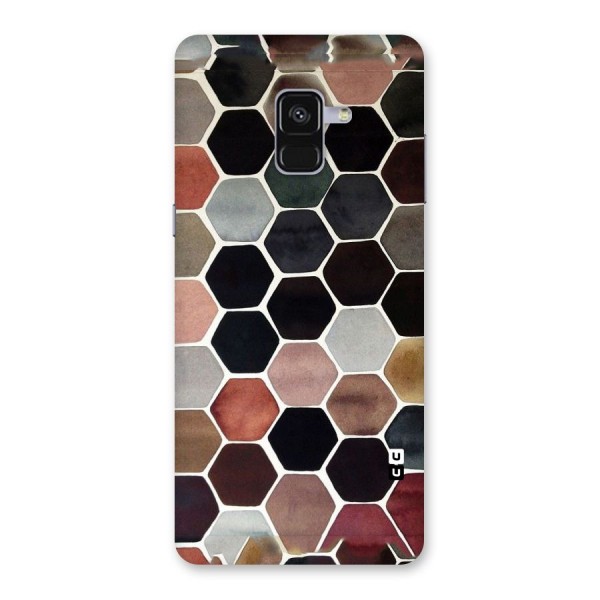 Elite Pastel Hexagons Back Case for Galaxy A8 Plus