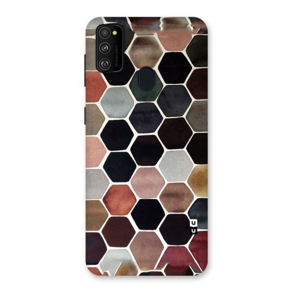 Elite Pastel Hexagons Back Case for Galaxy M21