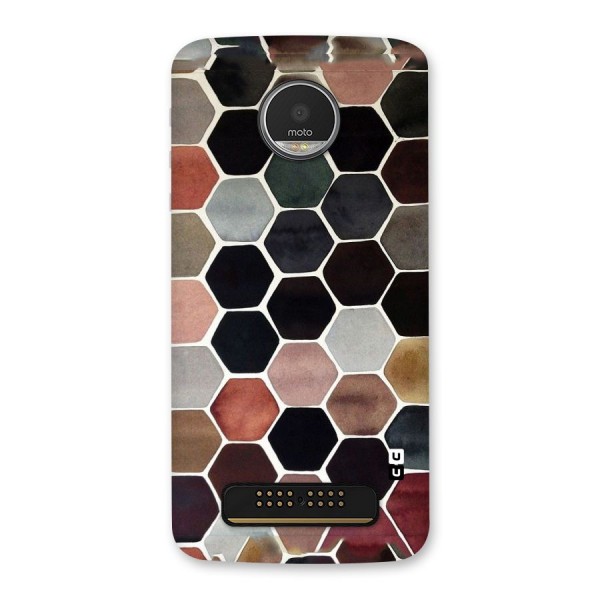 Elite Pastel Hexagons Back Case for Moto Z Play