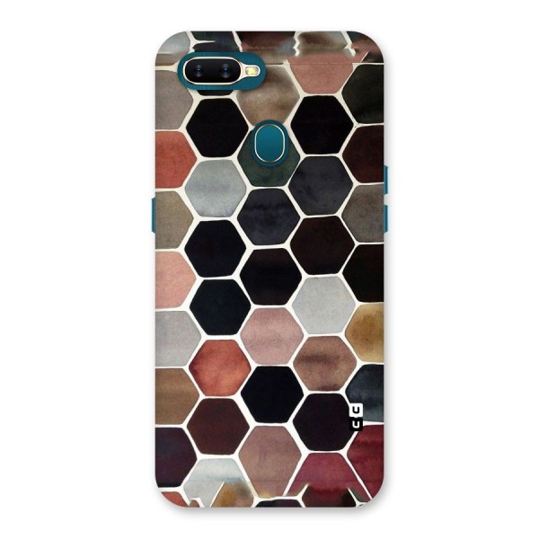 Elite Pastel Hexagons Back Case for Oppo A12