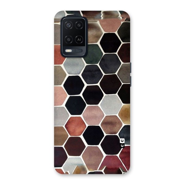 Elite Pastel Hexagons Back Case for Oppo A54