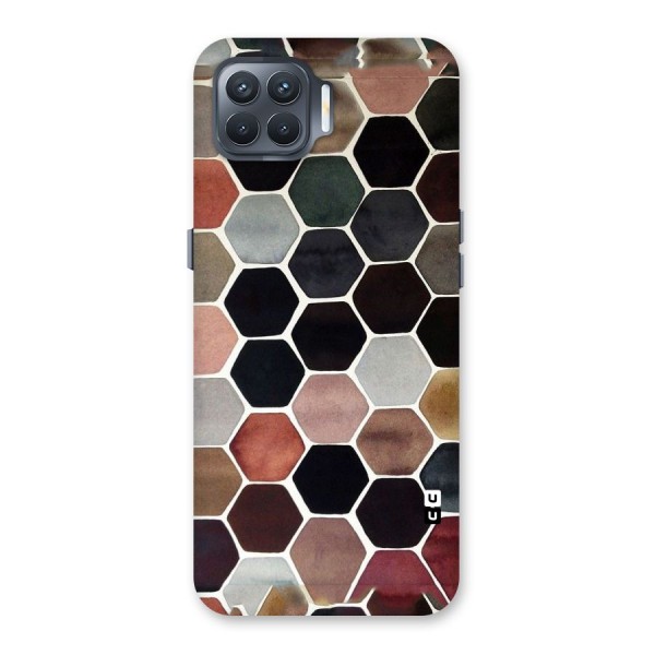 Elite Pastel Hexagons Back Case for Oppo F17 Pro