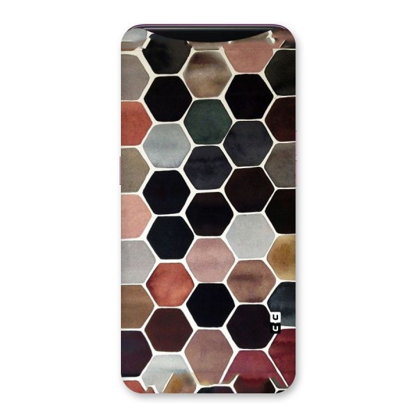 Elite Pastel Hexagons Back Case for Oppo Find X