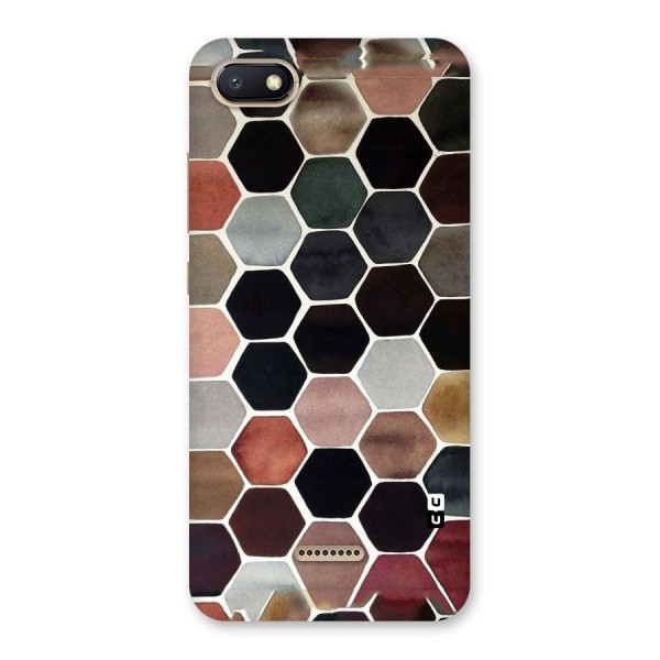 Elite Pastel Hexagons Back Case for Redmi 6A