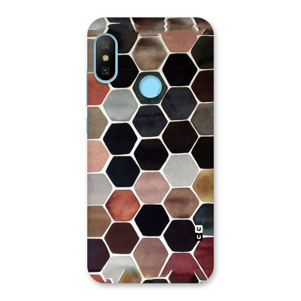 Elite Pastel Hexagons Back Case for Redmi 6 Pro