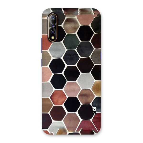 Elite Pastel Hexagons Back Case for Vivo S1