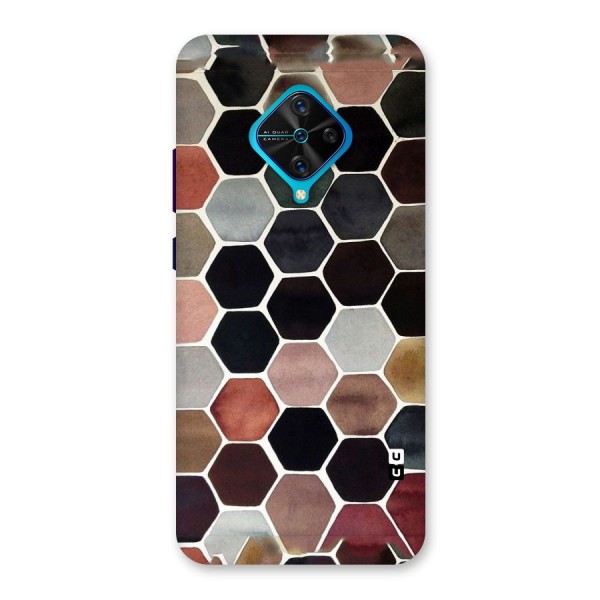 Elite Pastel Hexagons Back Case for Vivo S1 Pro