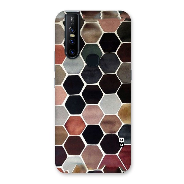 Elite Pastel Hexagons Back Case for Vivo V15