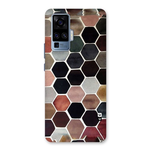 Elite Pastel Hexagons Back Case for Vivo X50 Pro