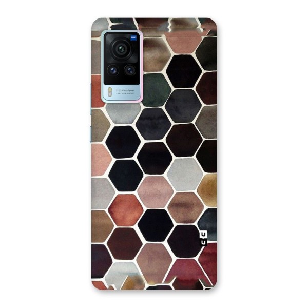 Elite Pastel Hexagons Back Case for Vivo X60 Pro