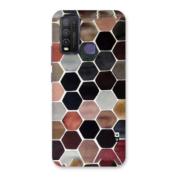 Elite Pastel Hexagons Back Case for Vivo Y30