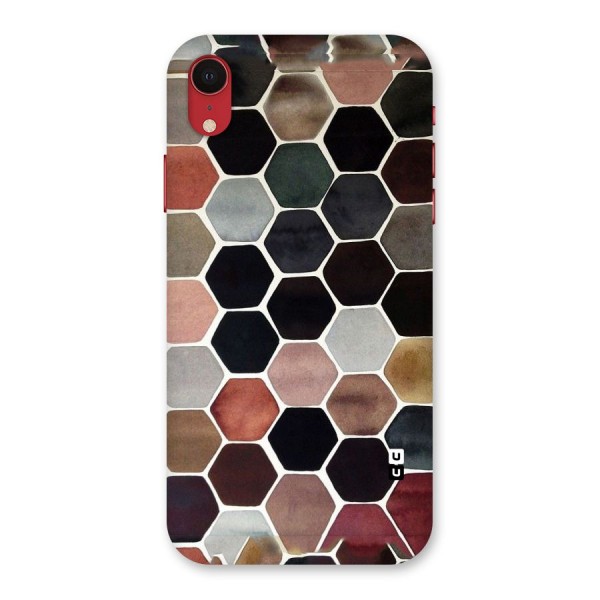 Elite Pastel Hexagons Back Case for iPhone XR