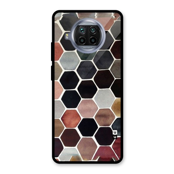 Elite Pastel Hexagons Glass Back Case for Mi 10i