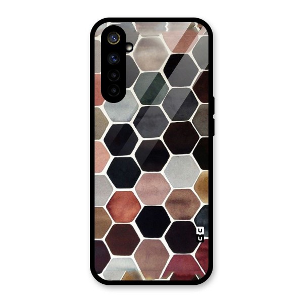 Elite Pastel Hexagons Glass Back Case for Realme 6