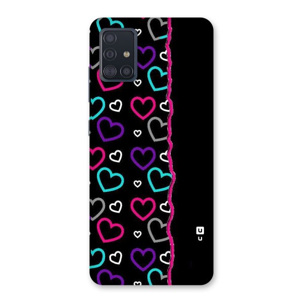 Empty Hearts Back Case for Galaxy A51