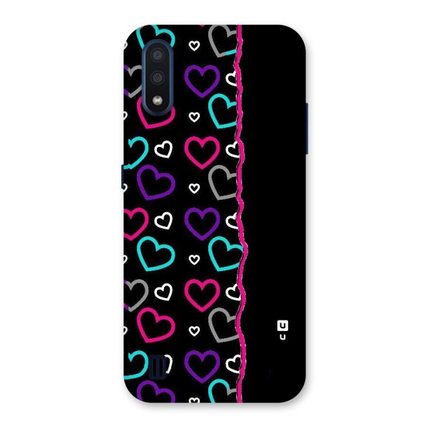 Empty Hearts Back Case for Galaxy M01