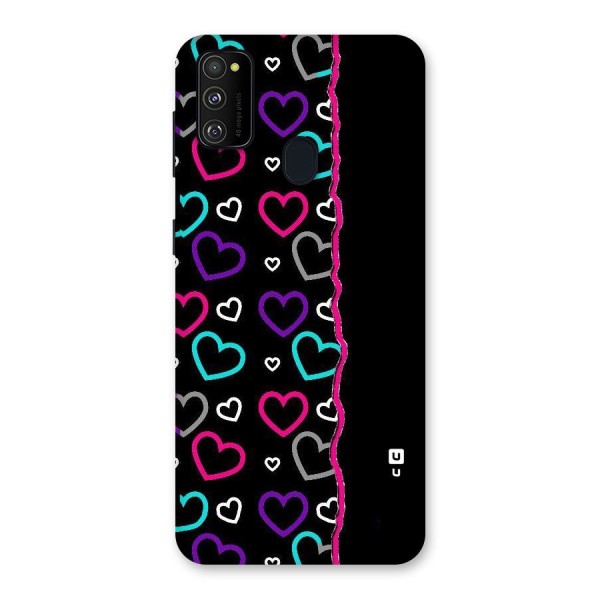 Empty Hearts Back Case for Galaxy M21